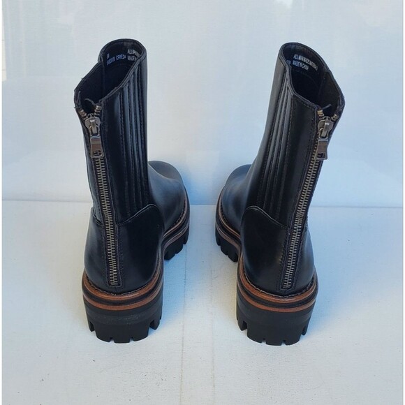 Kork Ease Vivi Womens Black Leather Lug Sole Ankle Boots NWOB Size 8 - Picture 5 of 12